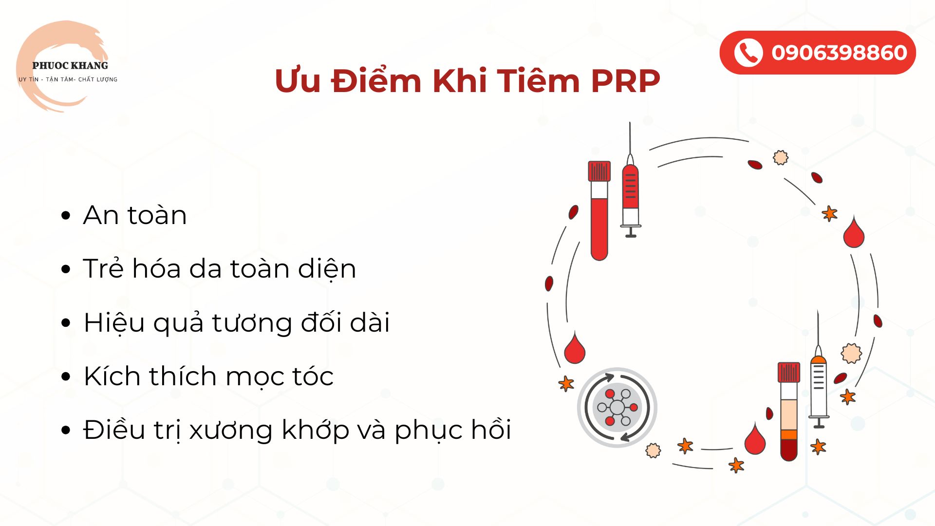 Ưu điểm của phương pháp tiêm PRP