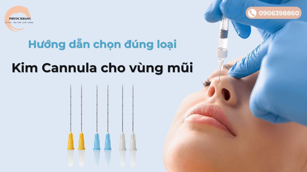 Tiêm mũi bằng kim cannula