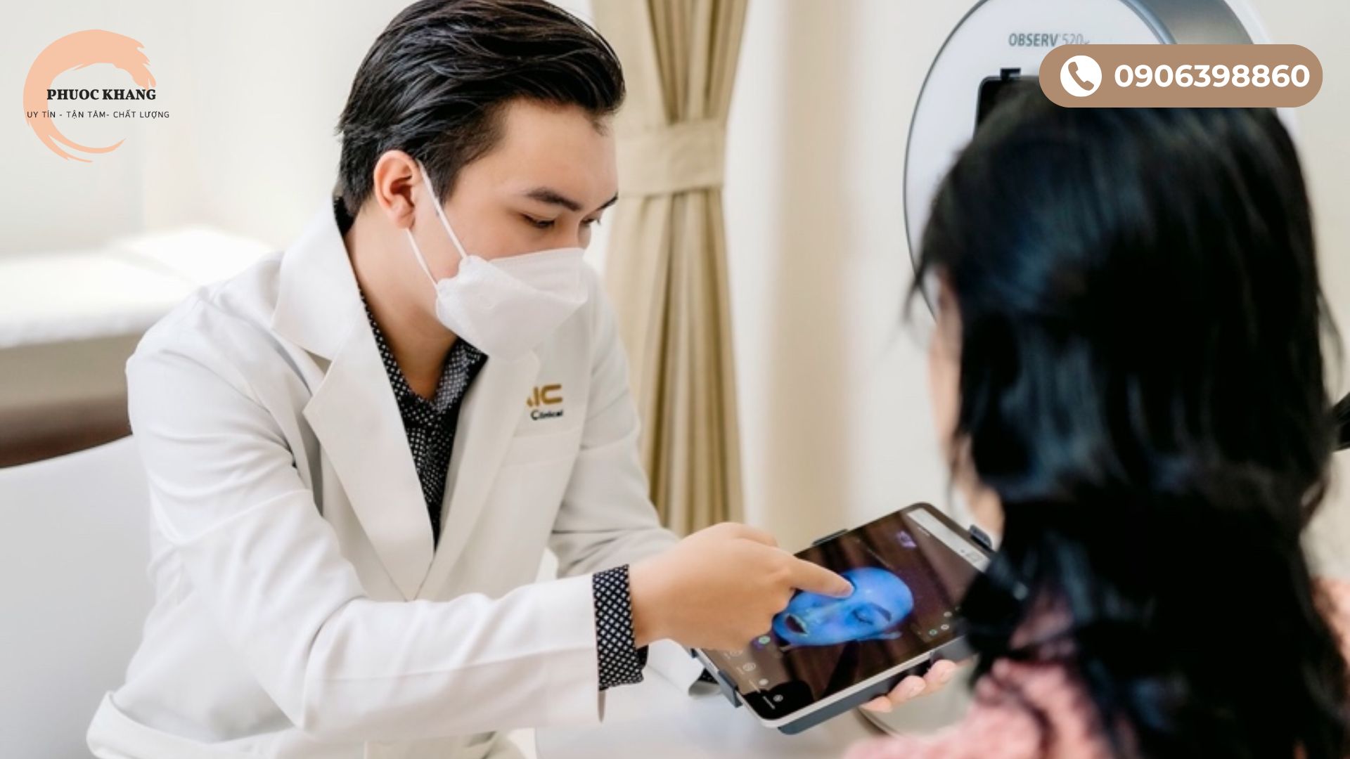 Đánh giá tình trang da trước khi tiêm