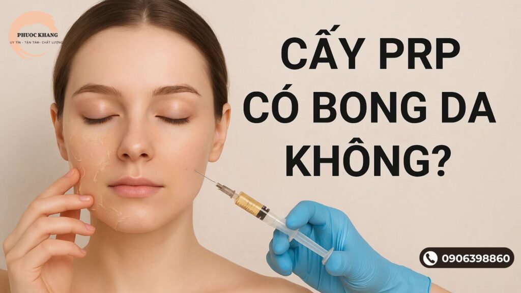 Cấy PRP có bong da không