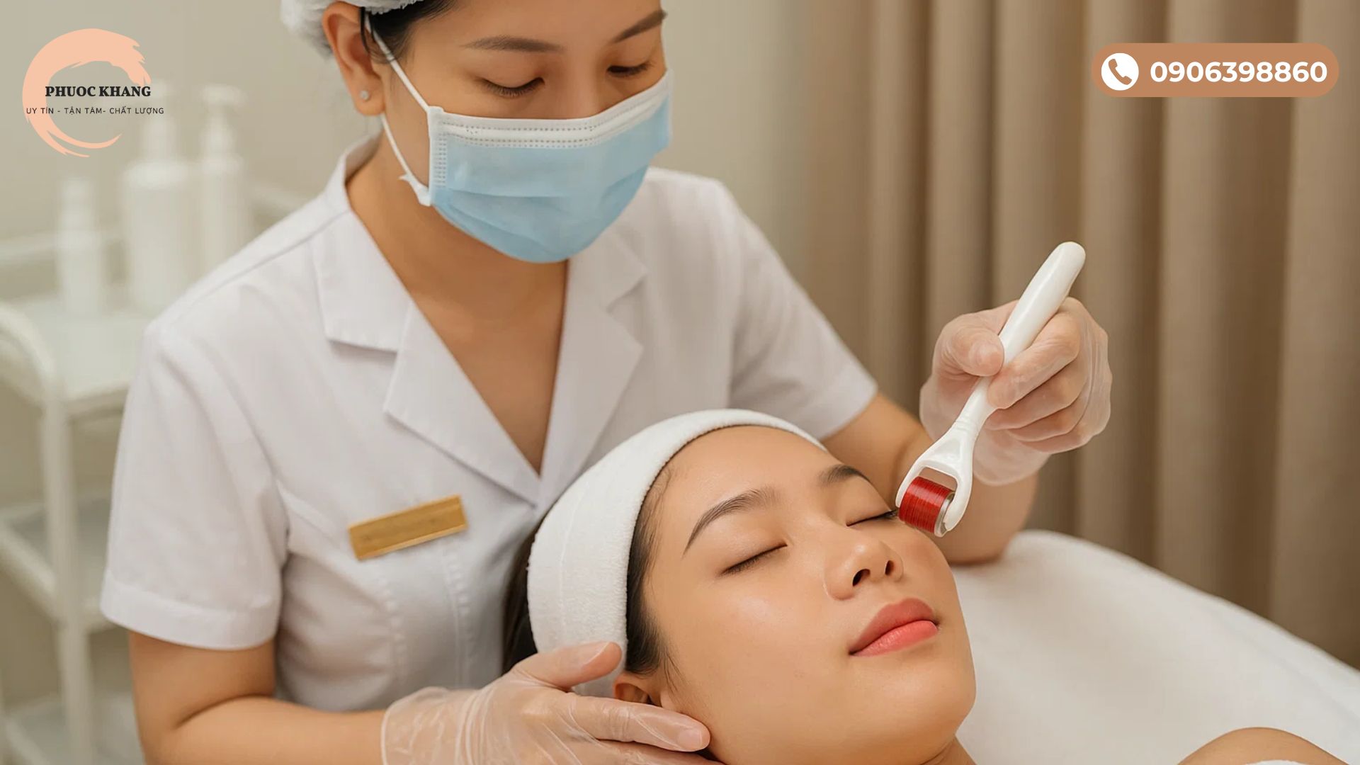 Lăn kim kết hợp phương pháp PRP trị sẹo rỗ
