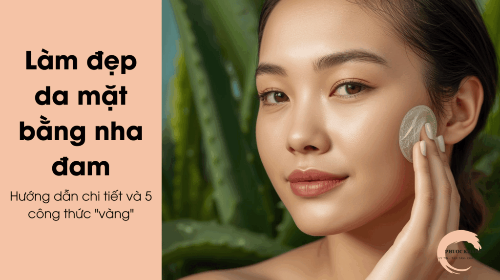 hướng dẫn cách làm đẹp da mặt bằng nha đam tại nhà