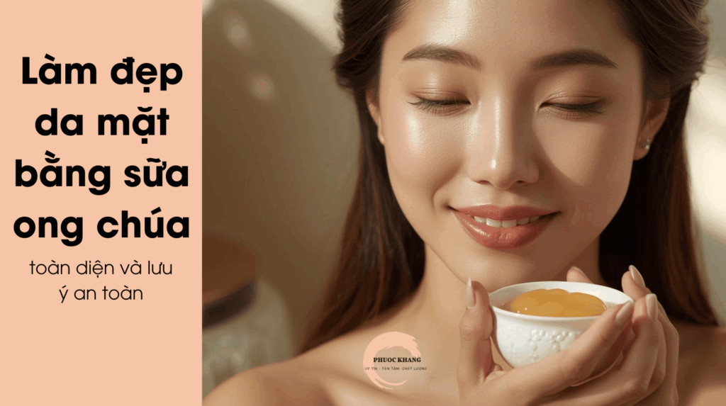 cẩm nang hướng dẫn làm đẹp da mặt bằng sữa ong chúa cho phái đẹp