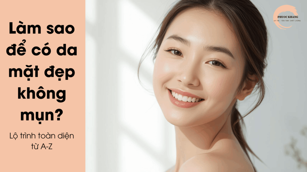 hướng dẫn lộ trình làm sao để có da mặt đẹp không mụn.